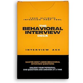 Behavioral Interview Flash Cards Deck - How to Answer Interview Questions with 48 Scenario-Based Cards - Job Interview Questions and Answers Featuring Star Frameworks and More for Job Seekers