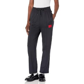 HUGO Women's Woven Logo Jersey Sweatpants