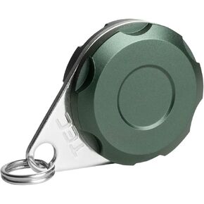 Micro-Vault Storage Container - Aluminum - Removable Stainless Steel Ring - Watertight - Pill Case - Herb Storage - Camping - Flash Card Holder - Keychain - Travel