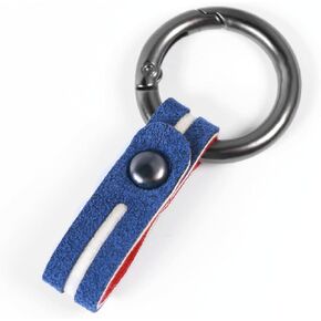 M-Color Alcantara Leather Keychain Ring,Universal Key Chains for Key Fobs for Men and Women Car Accessories
