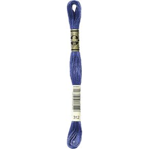 Bulk Buy: DMC Thread Six Strand Embroidery Cotton 8.7 Yards Very Dark Baby Blue 117-312 (12-Pack)