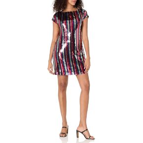 Trina Turk Women's Striped Sequin Dress