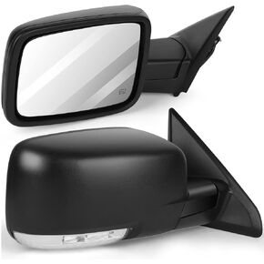 Driver and Passenger Side Mirrors Fit for 2009-2010 For Dodge For Ram 1500 2011-2013 For Dodge For Ram 1500 Power Operated Manual Folding Heated Turn Signal Exterior Mirrors CH1320303