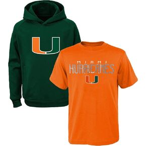 NCAA Youth 8-20 Polyester Performance Primary Logo Hoodie & T-Shirt 2 Combo Pack Set
