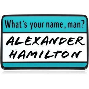 Hamilton Musical Inspired Lapel Pin What's Your Name Man Metal Pins Broadway Theatre Merchandise Jewelry Gifts for Teen Girls Boys
