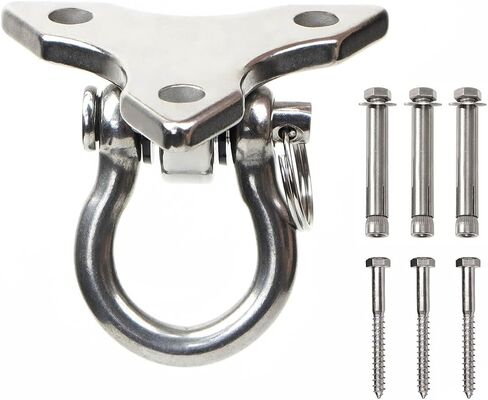 Stainless Steel 304 Heavy Bag Swing Hanger with 360° Rotation - 1200lb Capacity - Ideal for Punching Bag Ceiling Mount, Hammocks, Yoga, and Porch Swings in Saudi Arabia