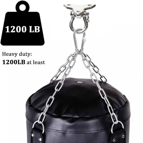 Stainless Steel 304 Heavy Bag Swing Hanger with 360° Rotation - 1200lb Capacity - Ideal for Punching Bag Ceiling Mount, Hammocks, Yoga, and Porch Swings in Saudi Arabia