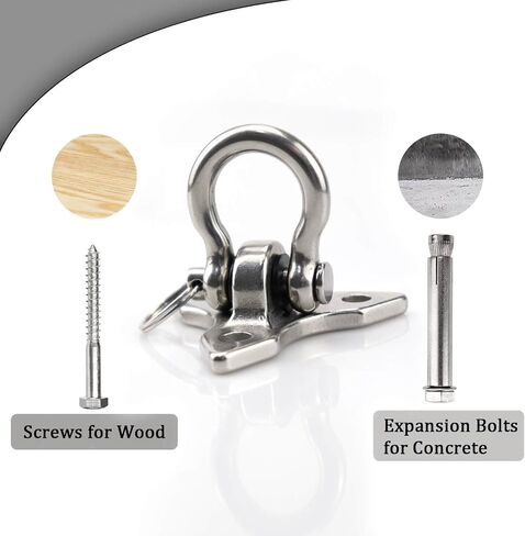 Stainless Steel 304 Heavy Bag Swing Hanger with 360° Rotation - 1200lb Capacity - Ideal for Punching Bag Ceiling Mount, Hammocks, Yoga, and Porch Swings in Saudi Arabia
