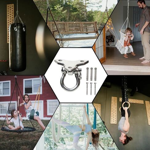 Stainless Steel 304 Heavy Bag Swing Hanger with 360° Rotation - 1200lb Capacity - Ideal for Punching Bag Ceiling Mount, Hammocks, Yoga, and Porch Swings in Saudi Arabia