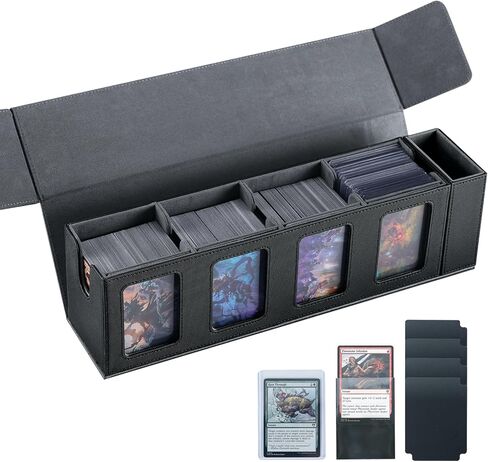 حافظة بطاقات التداول لـ 840 بطاقة، صندوق تخزين مع نافذة عرض لقائد MTG، PTCG، البطاقات الرياضية وألعاب بطاقات التداول الأخرى in Kuwait