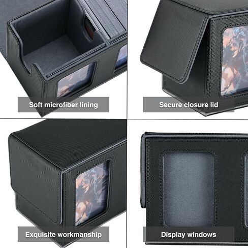 حافظة بطاقات التداول لـ 840 بطاقة، صندوق تخزين مع نافذة عرض لقائد MTG، PTCG، البطاقات الرياضية وألعاب بطاقات التداول الأخرى in Kuwait