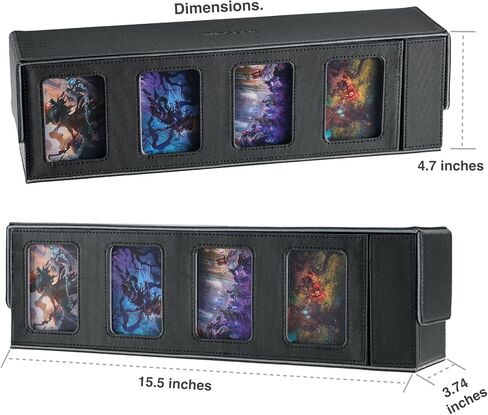 حافظة بطاقات التداول لـ 840 بطاقة، صندوق تخزين مع نافذة عرض لقائد MTG، PTCG، البطاقات الرياضية وألعاب بطاقات التداول الأخرى in Kuwait