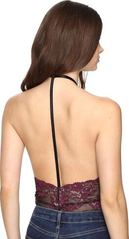 Free People Women's Too Cute to Handle Bodysuit Dark Pink Underwear in Saudi Arabia