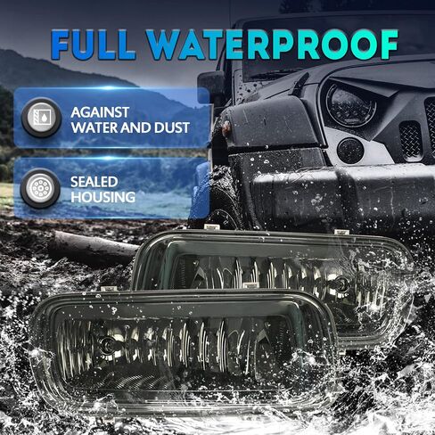 استبدال مصابيح الضباب لـ 2004 2005 2006 Ford F150 F-150 OE Style Fog Light متوافق مع مصابيح الهالوجين H10 12V 42W - عدسات الدخان in Kuwait