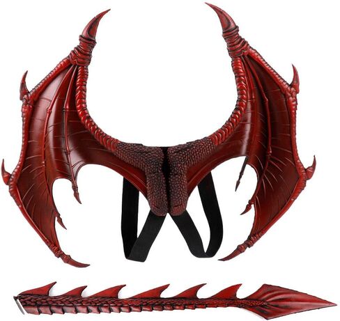 MMOO Pu Foam Dragon Wings Parties Cosplay Pretend Play Dress Up Wings in Saudi Arabia