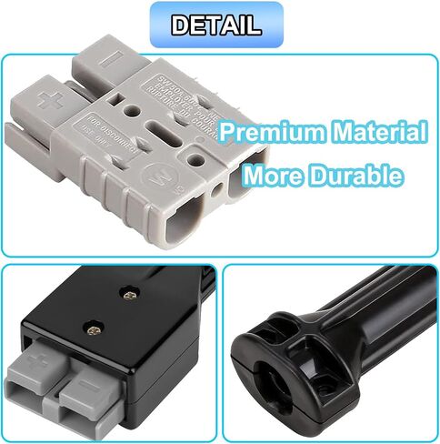 ZLX&LU EZGO Charger Plug for SB50 Connector Kit, OEM#: 18972G1, Anderson Plug Handle, Suitable for EZGO 36V Electric Golf Cart in Saudi Arabia