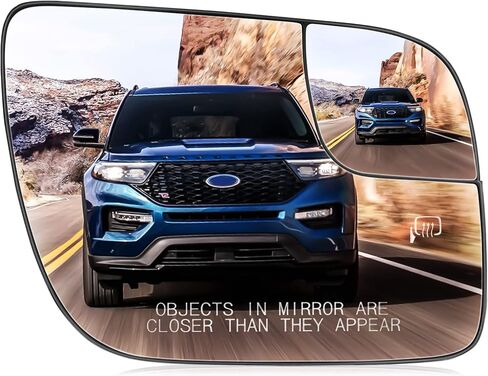 زجاج مرآة جانبية للركاب لـ 2011-2017 Ford Explorer سحب ساخن مع استبدال اللوحة الخلفية لـ BB5Z17K707A in Kuwait