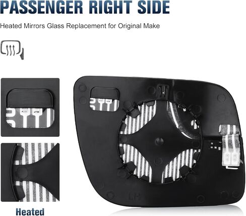 زجاج مرآة جانبية للركاب لـ 2011-2017 Ford Explorer سحب ساخن مع استبدال اللوحة الخلفية لـ BB5Z17K707A in Kuwait