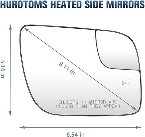 زجاج مرآة جانبية للركاب لـ 2011-2017 Ford Explorer سحب ساخن مع استبدال اللوحة الخلفية لـ BB5Z17K707A in Kuwait