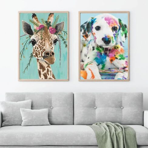 ziko الماس مجموعات الطلاء للبالغين المبتدئين جولة الحفر الكامل 5d diy 4 حزمة الحيوانات الماس مجموعات الفن الحيوانات الماس اللوحة مجموعات صورة الفن لديكور جدار المنزل 12x16 بوصة in Saudi Arabia