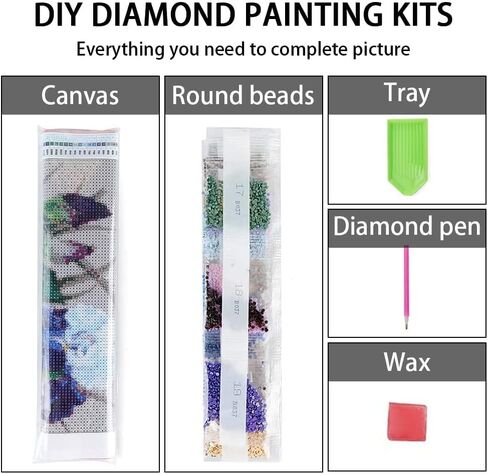 ziko الماس مجموعات الطلاء للبالغين المبتدئين جولة الحفر الكامل 5d diy 4 حزمة الحيوانات الماس مجموعات الفن الحيوانات الماس اللوحة مجموعات صورة الفن لديكور جدار المنزل 12x16 بوصة in Saudi Arabia
