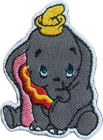 Little Elephant Dumbo يمكن كيه على الرقع المطرزة بالكي للجينز والملابس والقبعات وحقيبة الظهر والقبعات، رمادي in Saudi Arabia