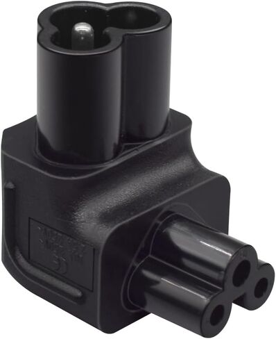 IEC320 C6 إلى C5 محول طاقة تيار متردد، ميكي ماوس C6 3 دبوس إلى C5 محول 3 فتحات، 90 درجة لأعلى زاوية قائمة C6 إلى C5 الطابعة، محول واجهة طاقة جهاز العرض in Saudi Arabia