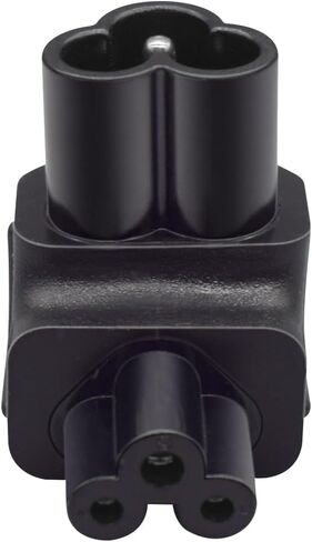 IEC320 C6 إلى C5 محول طاقة تيار متردد، ميكي ماوس C6 3 دبوس إلى C5 محول 3 فتحات، 90 درجة لأعلى زاوية قائمة C6 إلى C5 الطابعة، محول واجهة طاقة جهاز العرض in Saudi Arabia