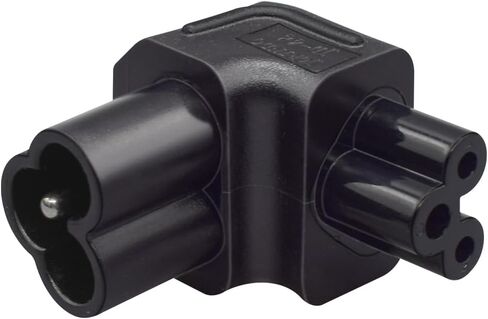 IEC320 C6 إلى C5 محول طاقة تيار متردد، ميكي ماوس C6 3 دبوس إلى C5 محول 3 فتحات، 90 درجة لأعلى زاوية قائمة C6 إلى C5 الطابعة، محول واجهة طاقة جهاز العرض in Saudi Arabia