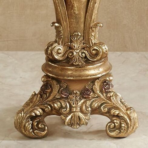 Touch of Class Angelique Ornate Candleholders Aged Gold Set of 3 - Victorian Style Table Candleholder for Dining Room, Mantel - Vintage Centerpiece Decor in Saudi Arabia