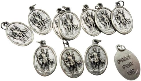 Westmon Works St Hubert Hunters Patron Saint of Hunters Holy Card Set Prayer on Back, Pack of 10 in Saudi Arabia
