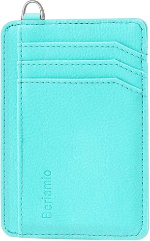Hypotenuse Groove Slim Minimalist Front Pocket RFID Blocking Card Holder Wallet with D-Shackle for Men and Women in Saudi Arabia