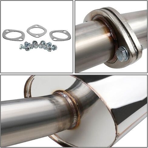 DNA MOTORING CBE-OE-CCBT05 Stainless Steel Cat Back Exhaust System [Compatible with 05-10 Chevy Cobalt 2.2L DOHC,07-10 Pontiac G5 2.2L DOHC] in Saudi Arabia
