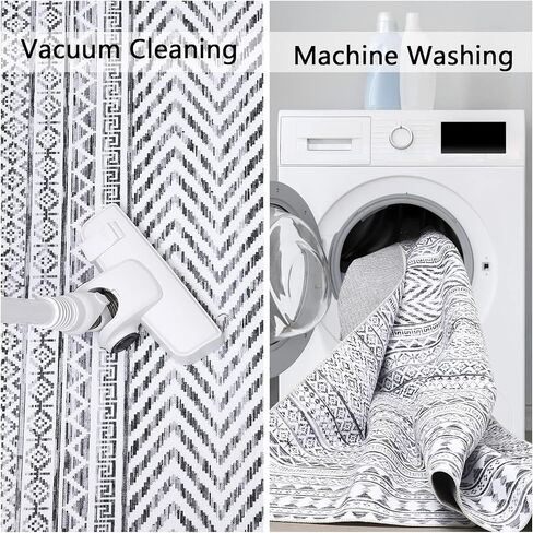 GAOMON 2x4 Small Bedroom Rug Machine Washable Indoor Doormat Throw Floor Carpet Rug Stain Resistant Farmhouse Area Rug for Living Room Kitchen, Colorful in Saudi Arabia