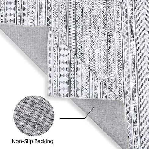 GAOMON 2x4 Small Bedroom Rug Machine Washable Indoor Doormat Throw Floor Carpet Rug Stain Resistant Farmhouse Area Rug for Living Room Kitchen, Colorful in Saudi Arabia
