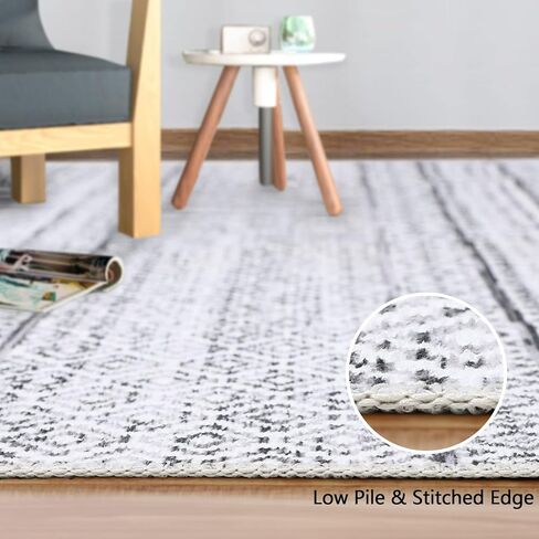 GAOMON 2x4 Small Bedroom Rug Machine Washable Indoor Doormat Throw Floor Carpet Rug Stain Resistant Farmhouse Area Rug for Living Room Kitchen, Colorful in Saudi Arabia