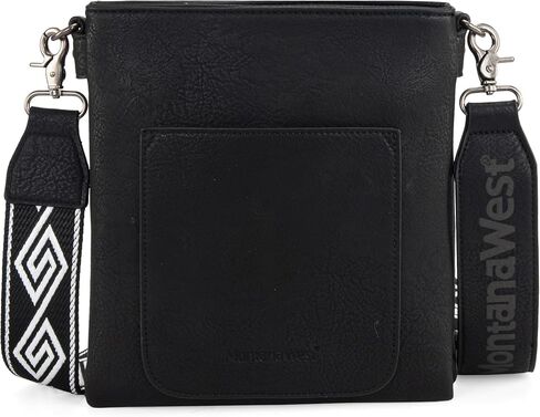 Montana West Crossbody Bags for Women Multi Zip Pocket Crossover Purses with Guitar Strap in Kuwait