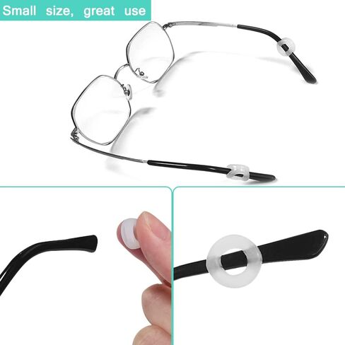 32 حزمة من النظارات المضادة للانزلاق سيليكون الأذن السنانير، نظارات المضادة للانزلاق حلقات السيليكون إطار نظارات قصر النظر نظارات القراءة النظارات الشمسية منع النظارات من الانزلاق in Kuwait