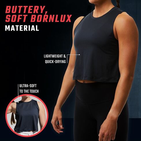 Born Primitive Subtle Flex Tank –Muscle Tank Cut Workout Top for Women –Athleisure Clothes–Women’s Gym, Running or Yoga Tank in Kuwait