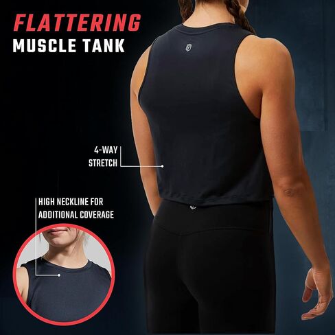 Born Primitive Subtle Flex Tank –Muscle Tank Cut Workout Top for Women –Athleisure Clothes–Women’s Gym, Running or Yoga Tank in Kuwait