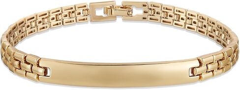 HZMAN 14K Gold Plated Link Bracelet for Women Men Dainty Minimalist Watch Band Chain Bracelet Jewelry Gift in Saudi Arabia