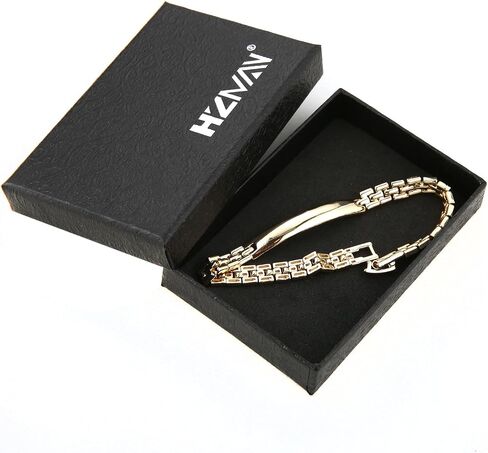 HZMAN 14K Gold Plated Link Bracelet for Women Men Dainty Minimalist Watch Band Chain Bracelet Jewelry Gift in Saudi Arabia