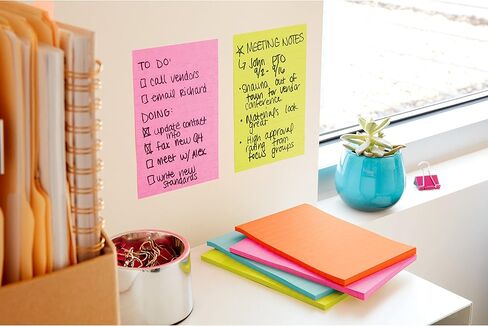 Post-it Super Sticky Notes, 4x6 in, 3 Pads, 2X The Sticking Power, Supernova Neons, Bright Colors, Recyclable, Pack of 12, 36 Pads Total in Saudi Arabia