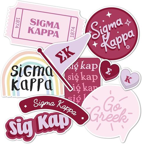 Desert Cactus Sigma Kappa Sticker Decal Laptop Water Bottle Car (Cute Sheet) in Saudi Arabia