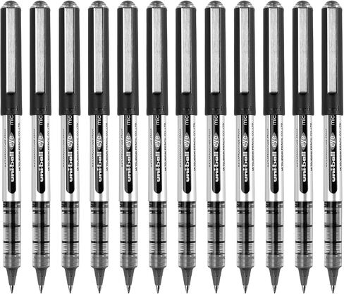 قلم يوني بول 162545000 0.5 ملم Nib UB-150 Eye Micro Rollerball Pen - أسود (عبوة من 12 قطعة) in Saudi Arabia