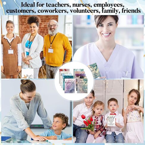 100 Pcs Teacher Appreciation Gifts for Coworker Inspirational Notebooks Thank You Ballpoint Pens Bulk Motivational Journals Notepads for Teacher Colleague Gifts Nurse Medical Assistant in Saudi Arabia