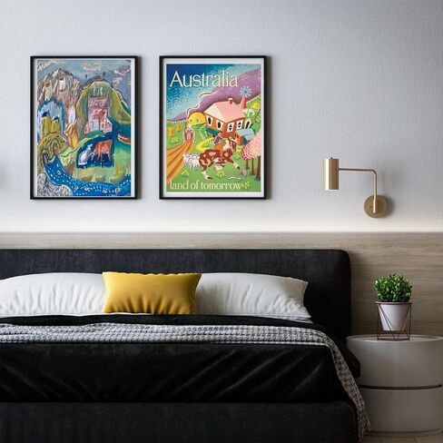 عبوتان من إطار فني للأطفال بفتحة أمامية - إطارات صور مفتوحة لعرض الأعمال الفنية للأطفال - إطار مشروع فني مكدس ذكي للعمل الفني - إطار عمل فني للأطفال مع مساحة تخزين in Kuwait