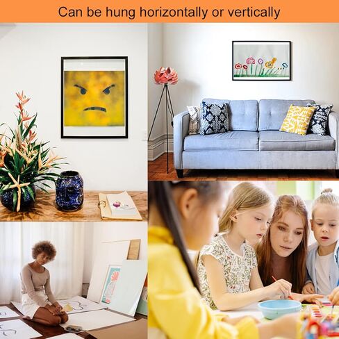 عبوتان من إطار فني للأطفال بفتحة أمامية - إطارات صور مفتوحة لعرض الأعمال الفنية للأطفال - إطار مشروع فني مكدس ذكي للعمل الفني - إطار عمل فني للأطفال مع مساحة تخزين in Kuwait