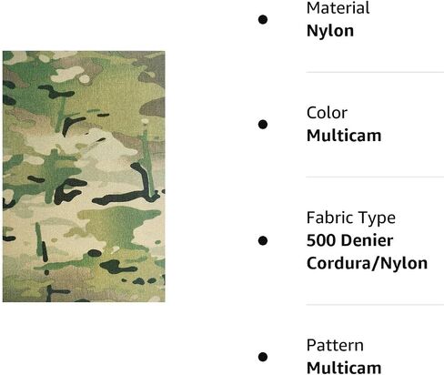 غلاف لاصق Dangerfield Arms TackGear مقاس 8 بوصات × 12 بوصة من كوردورا متعدد الألوان مموه 500 دينيير خلفي لاصق لكيديكس وغيرها من العناصر (متعدد الكاميرات) (MC12x8) in Kuwait