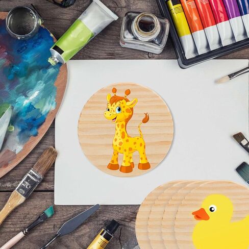 10 قطع قواعد أكواب خشبية للمشروبات - مجموعة قواعد أكواب للمشروبات من الخشب الطبيعي لديكور المنزل الحديث، قواعد لشرائح خشبية لطاولة القهوة لتزيين حفلات الزفاف في عيد الميلاد/رسم نقش خشبي بنفسك in Kuwait